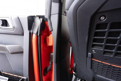 3D Carbon Seatbelt Trim Protector - 2021+ Bronco 4 Door - 21BRNSEATPRO-3DB-  DRIVEN - 5
