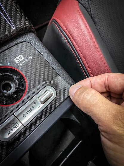 3D Carbon SI Drive Trim Overlay - 2015-2021 WRX / STI - 15VASTISDRV3DCF-  DRIVEN - 5