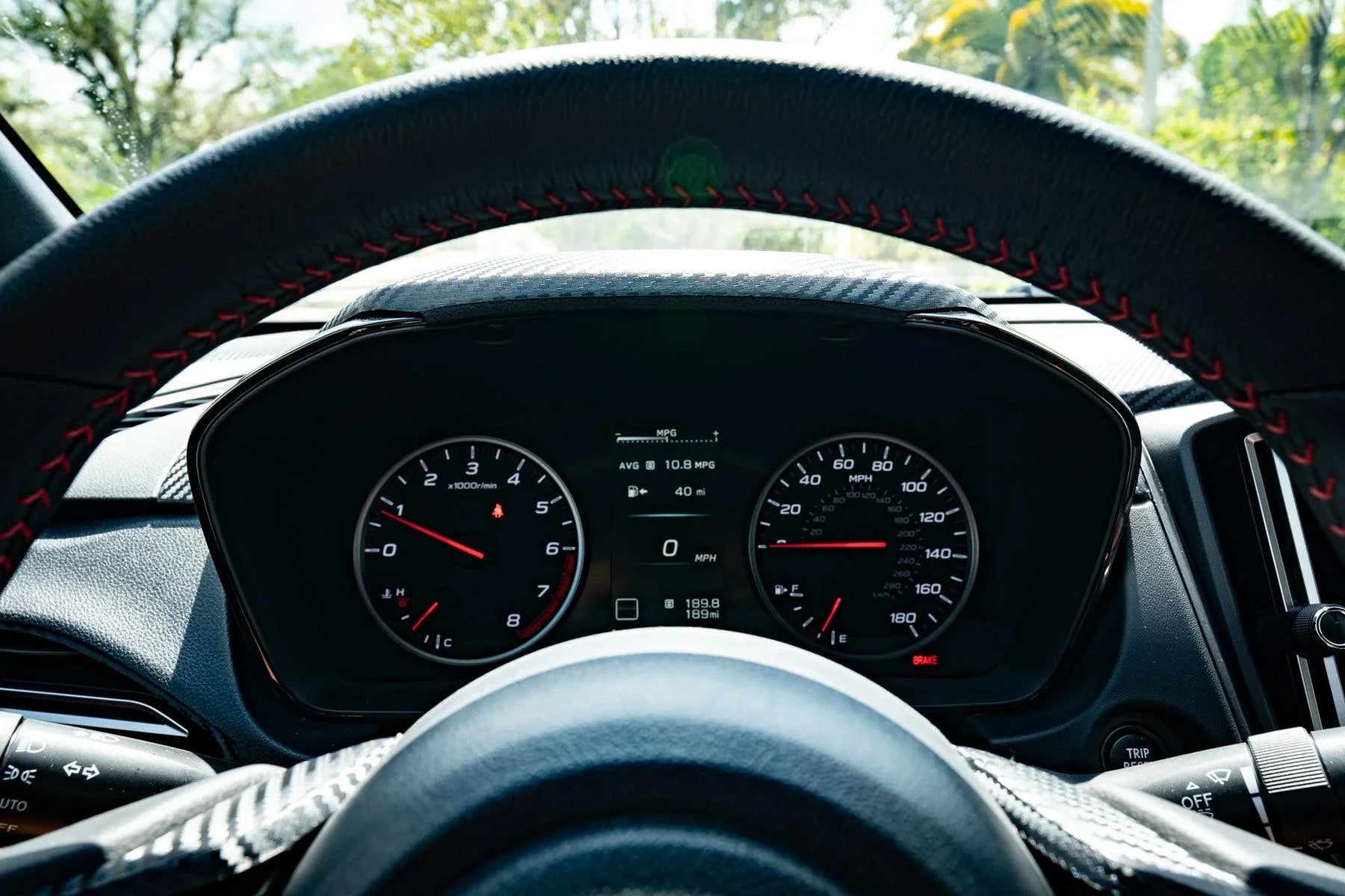 3D Carbon Speedometer Cluster Overlay - 2022+ Subaru WRX - 22WRXSPDHOOD-3DB-  DRIVEN - 4