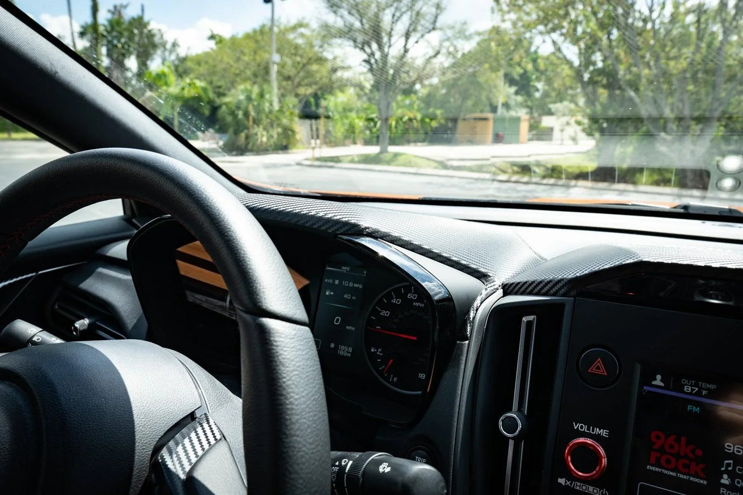 3D Carbon Speedometer Cluster Overlay - 2022+ Subaru WRX - 22WRXSPDHOOD-3DB-  DRIVEN - 5