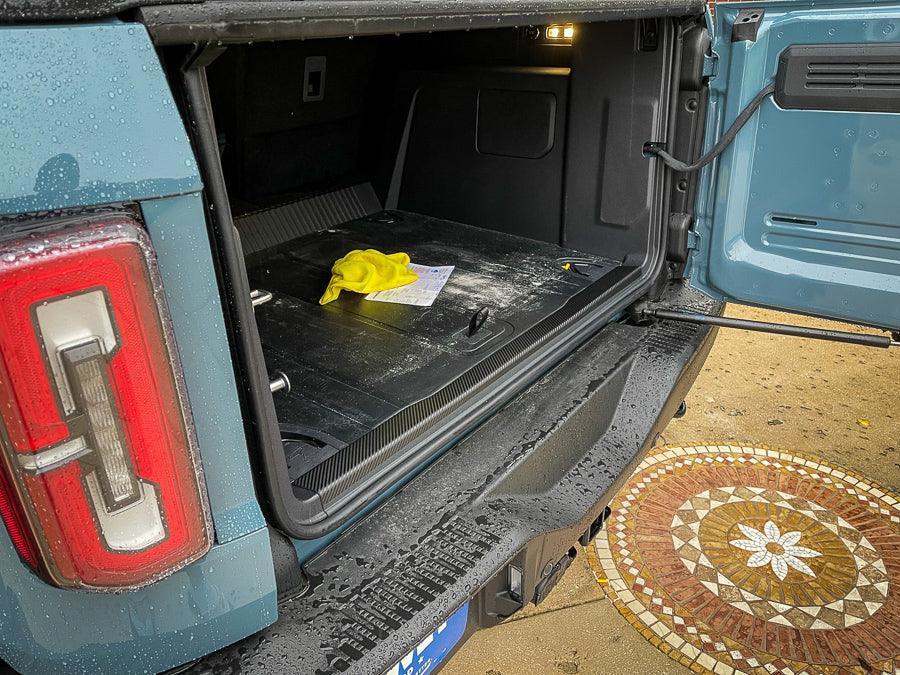 3D Carbon Trunk Trim Overlay / Protector - 2021+ Bronco - 21BRONCOTRUNK-3DB-  DRIVEN - 7