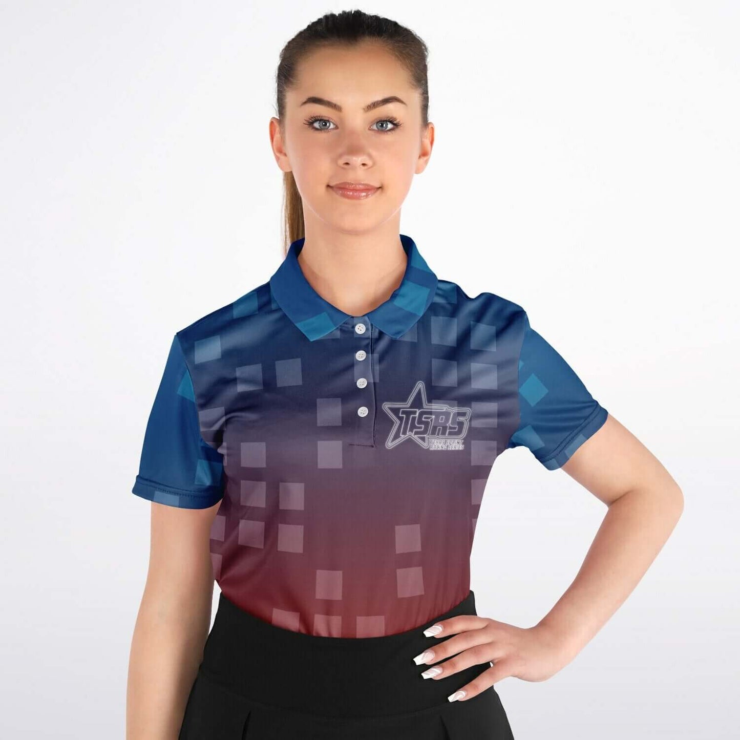 DRIVEN | TSRS '24 | Polo - Adult - Female - Red/Blue - UPF 50+