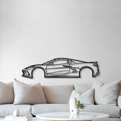 2023 Corvette C8 Metal Car Wall Art - MT0824 - MT0824B49L-  DRIVEN - 5