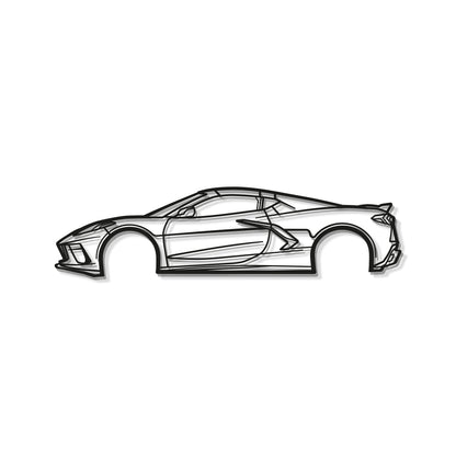 2023 Corvette C8 Metal Car Wall Art - MT0824 - MT0824B49L-  DRIVEN - 8