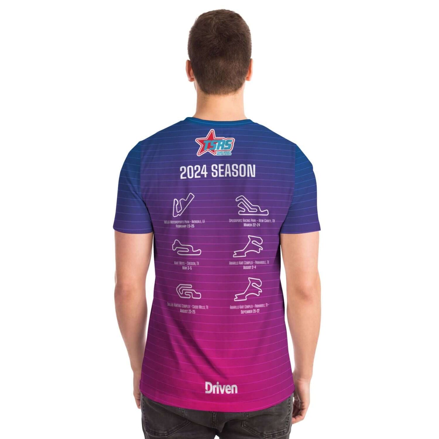 DRIVEN | TSRS '24 | T-Shirt - Adult - Unisex - Pink/Blue