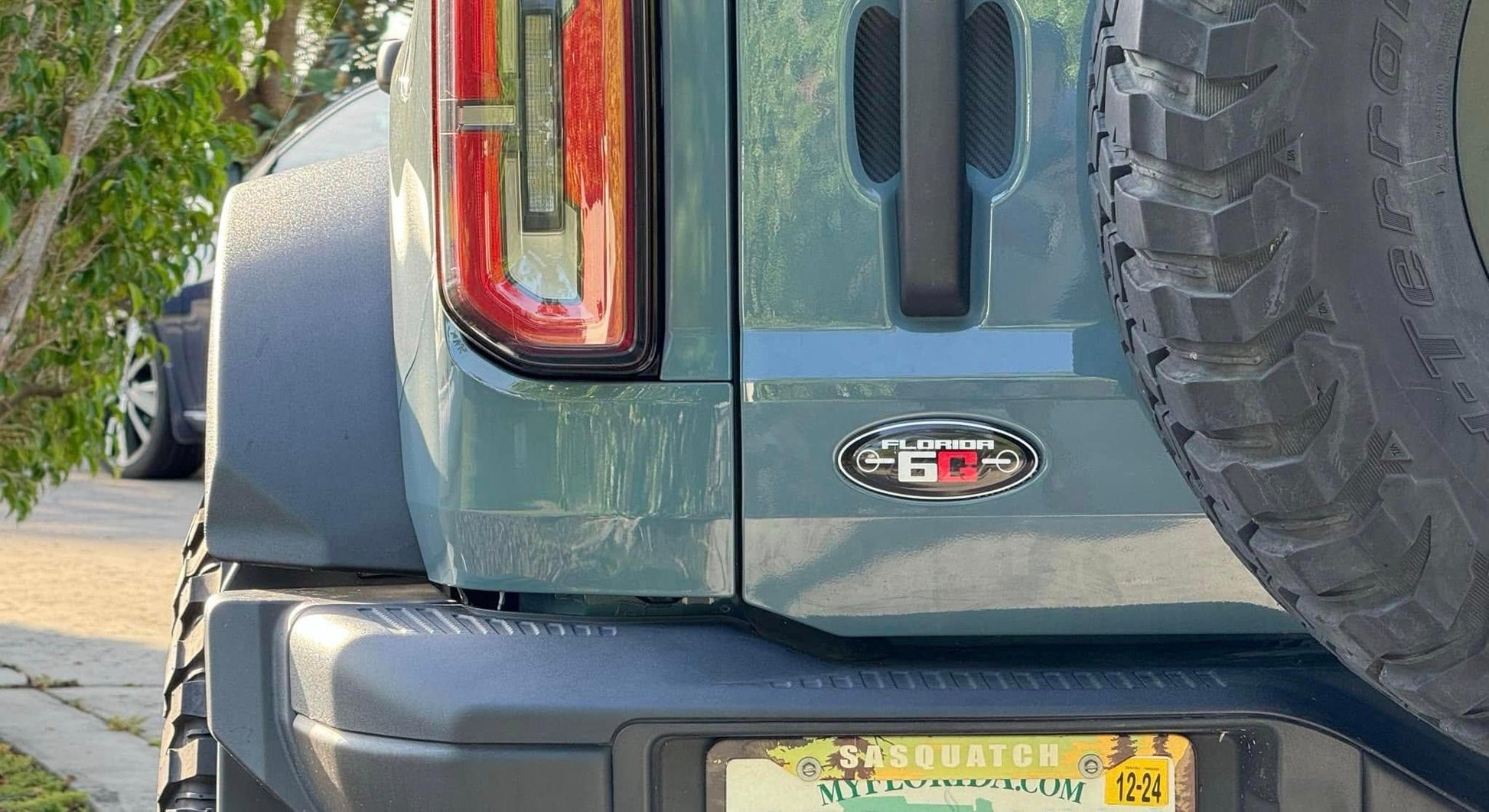 Florida FL6G Club Sticker for Rear Emblem Oval - 2021-2024 Bronco / Bronco Sport - 21BRONCFL6G-  DRIVEN - 3