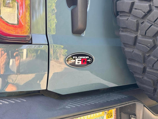 Florida FL6G Club Sticker for Rear Emblem Oval - 2021-2024 Bronco / Bronco Sport - 21BRONCFL6G-  DRIVEN - 2