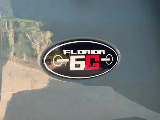Florida FL6G Club Sticker for Rear Emblem Oval - 2021-2024 Bronco / Bronco Sport - 21BRONCFL6G-  DRIVEN - 1