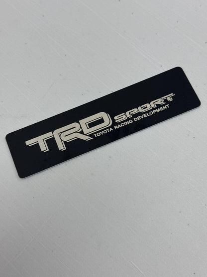 "TRD Sport" Weathertech Floor Mat Logo (Etched Acrylic) - Universal - UNIVERSALWT-TRDS-1-UNIVERSALWT-TRDS-MT-  DRIVEN - 3