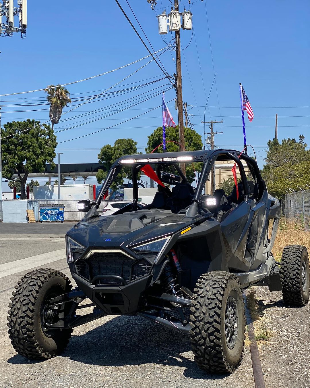 Polaris Pro R RZR 30" Roof Mounts For Light Bar or MPM Mount - sku-42272800702622-  DRIVEN - 4