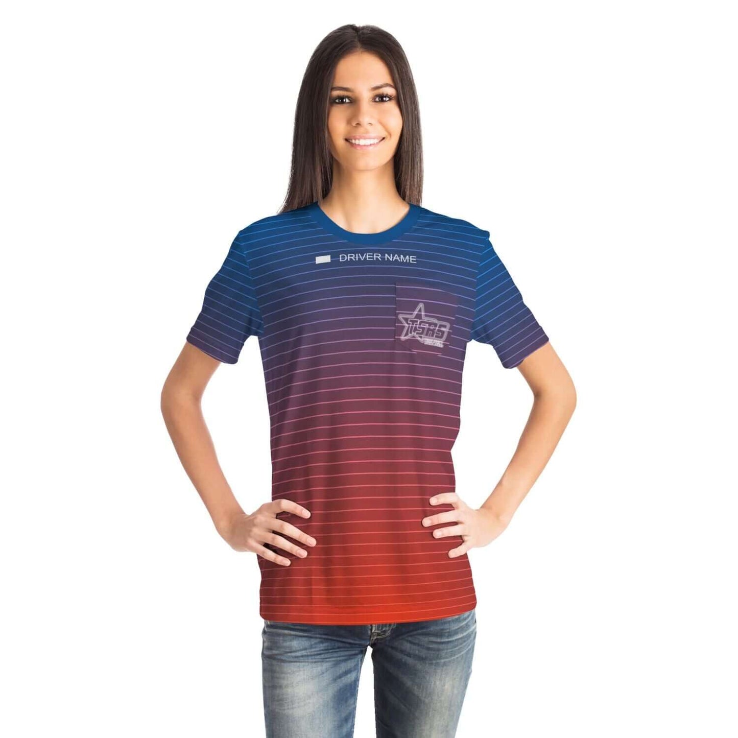 DRIVEN | TSRS '24 | T-Shirt with Pocket - Adult - Red/Blue