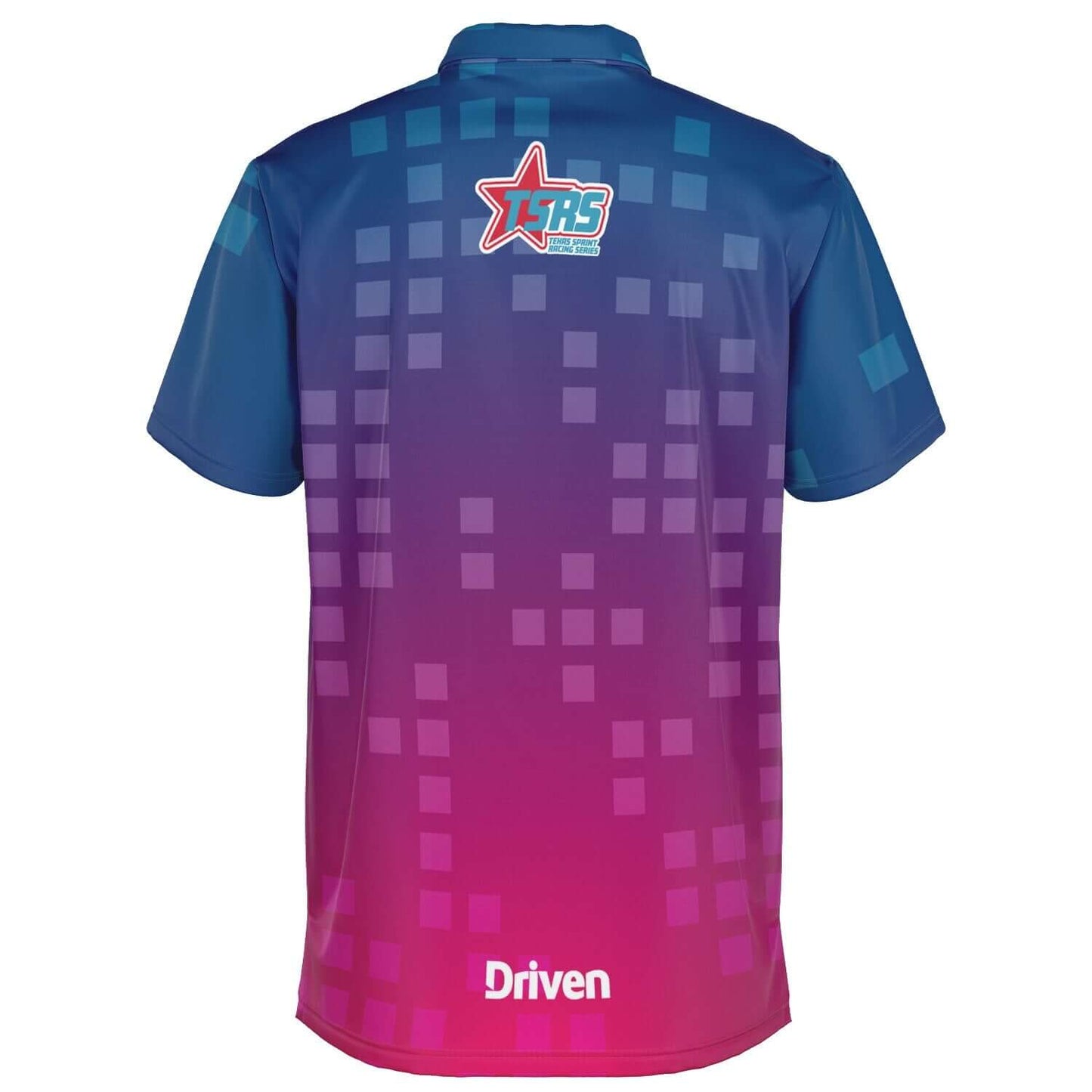 DRIVEN | TSRS '24 | Polo - Adult - Male - Pink/Blue - UPF 50+