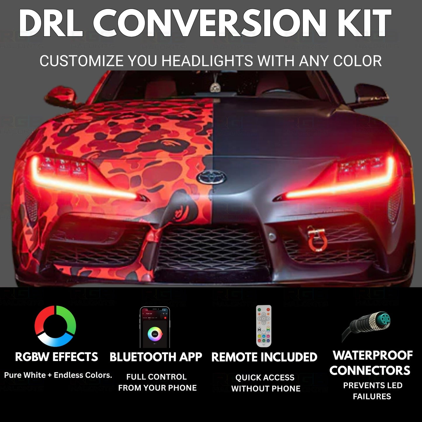 Toyota Supra RGBW DRL boards (2020-2024) - F3 | A11 | P2   - BX1-  DRIVEN - 3