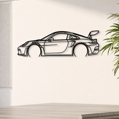 911 GT3 RS Model 992 Detailed Metal Car Wall Art - MT0859 - MT0859B49L-  DRIVEN - 5