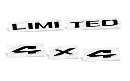 LIMITED 4x4 Tailgate Emblem Inlay Decal   - 2015-2018 Ram Limited - sku-44675580100795-sku-44675580133563-sku-44675580166331-sku-44675580231867-sku-44675580264635-  DRIVEN - 2