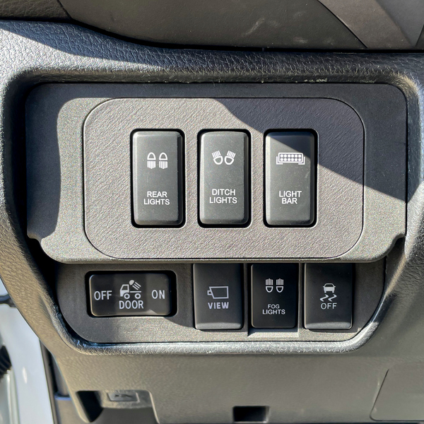 No Cut Base Switch Panel for 3 Short Switches (Tacoma Double Cab) - GO-010-  DRIVEN - 4