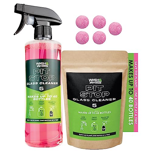 WASH&WHIPS | Pit Stop Glass Cleaner / All Surface Cleaner Refill Tablets (Makes 5 Gallons) - MFH083-sku-50964995834148-sku-50964995866916-MFH183-MFH084-  DRIVEN - 10