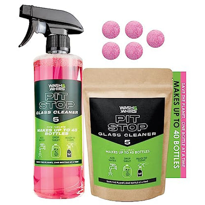 WASH&WHIPS | Pit Stop Glass Cleaner / All Surface Cleaner Refill Tablets (Makes 5 Gallons) - MFH083-sku-50964995834148-sku-50964995866916-MFH183-MFH084-  DRIVEN - 10