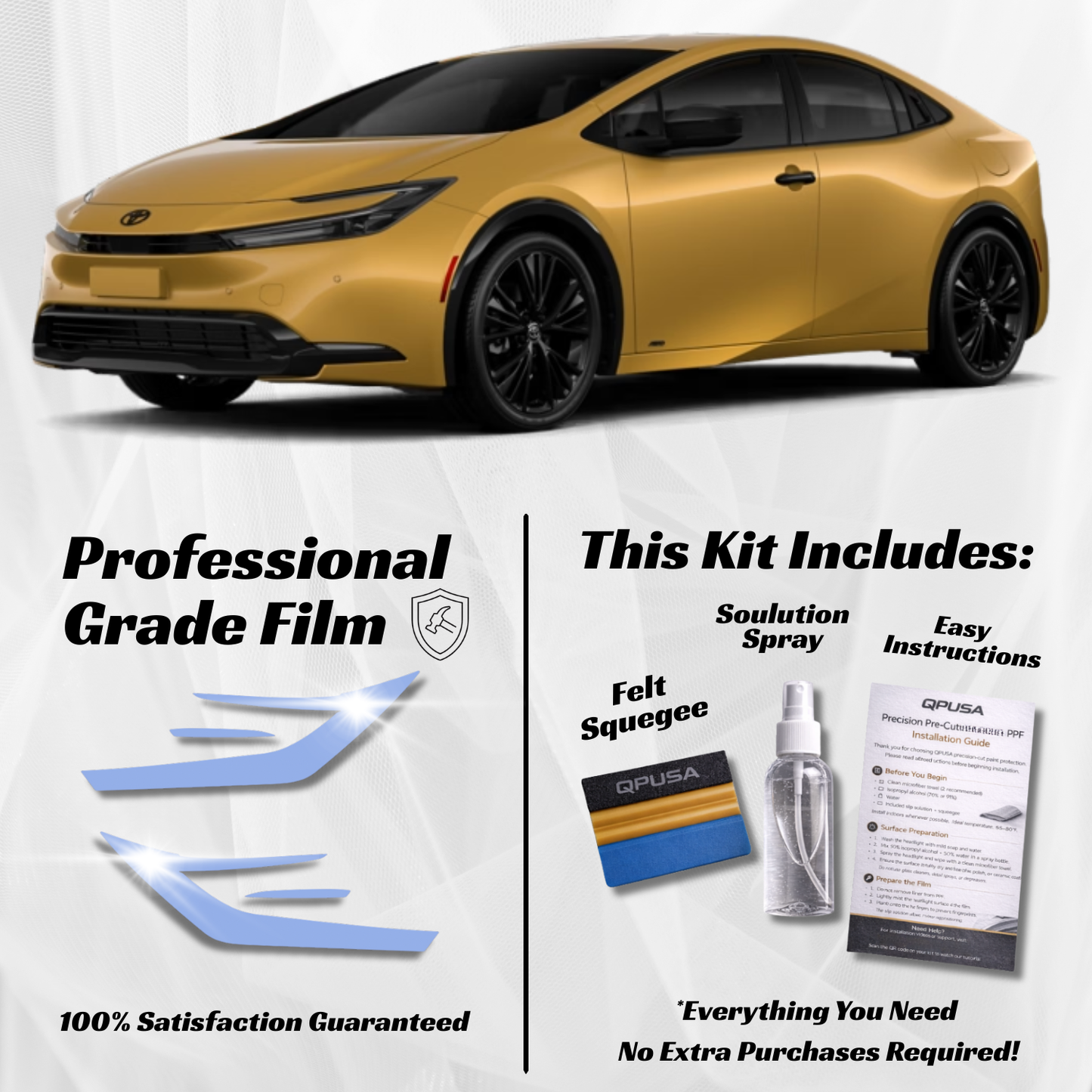 Toyota Prius (2023-2026) Headlight PPF Protection Kit - Pre-Cut - sku-51602618646660-  DRIVEN - 1