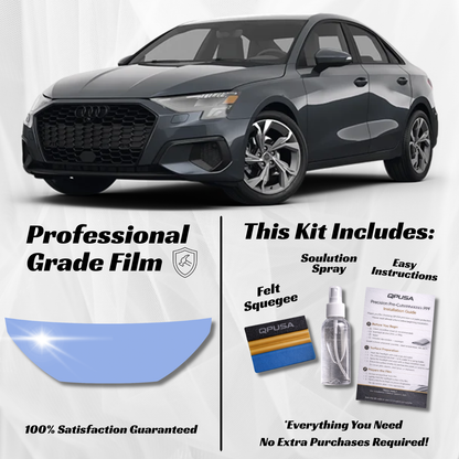 Audi A3 (2022-2026) Partial Hood PPF Protection Kit - Pre-Cut - sku-51605678817412-  DRIVEN - 1