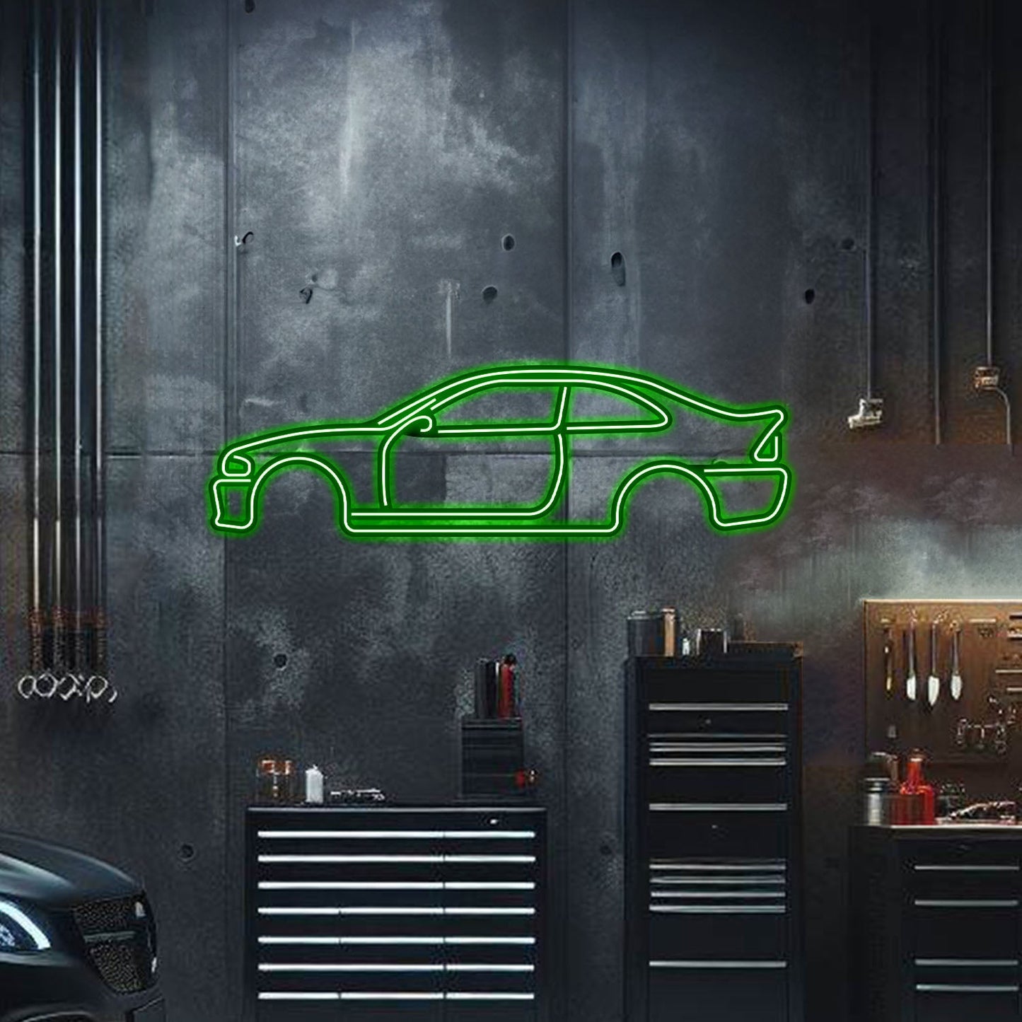 E46 Metal Neon Car Wall Art - MTN0015 - MTN0015W99L-MTN0015W120L-MTN0015W140L-MTN0015R99L-MTN0015R120L-  DRIVEN - 4