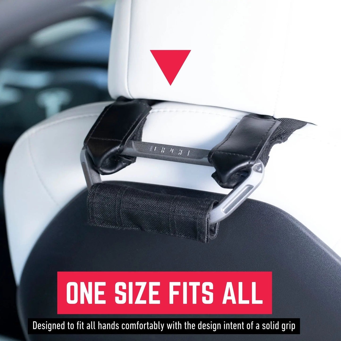 Back Grip PRO Headrest Handles for TESLA S/ 3/ Y - BGX-P2-SG-BGX-P2-BLK-BGX-P2-RED-BGX-P2-WHITE-BGX-P2-BLU-  DRIVEN - 3