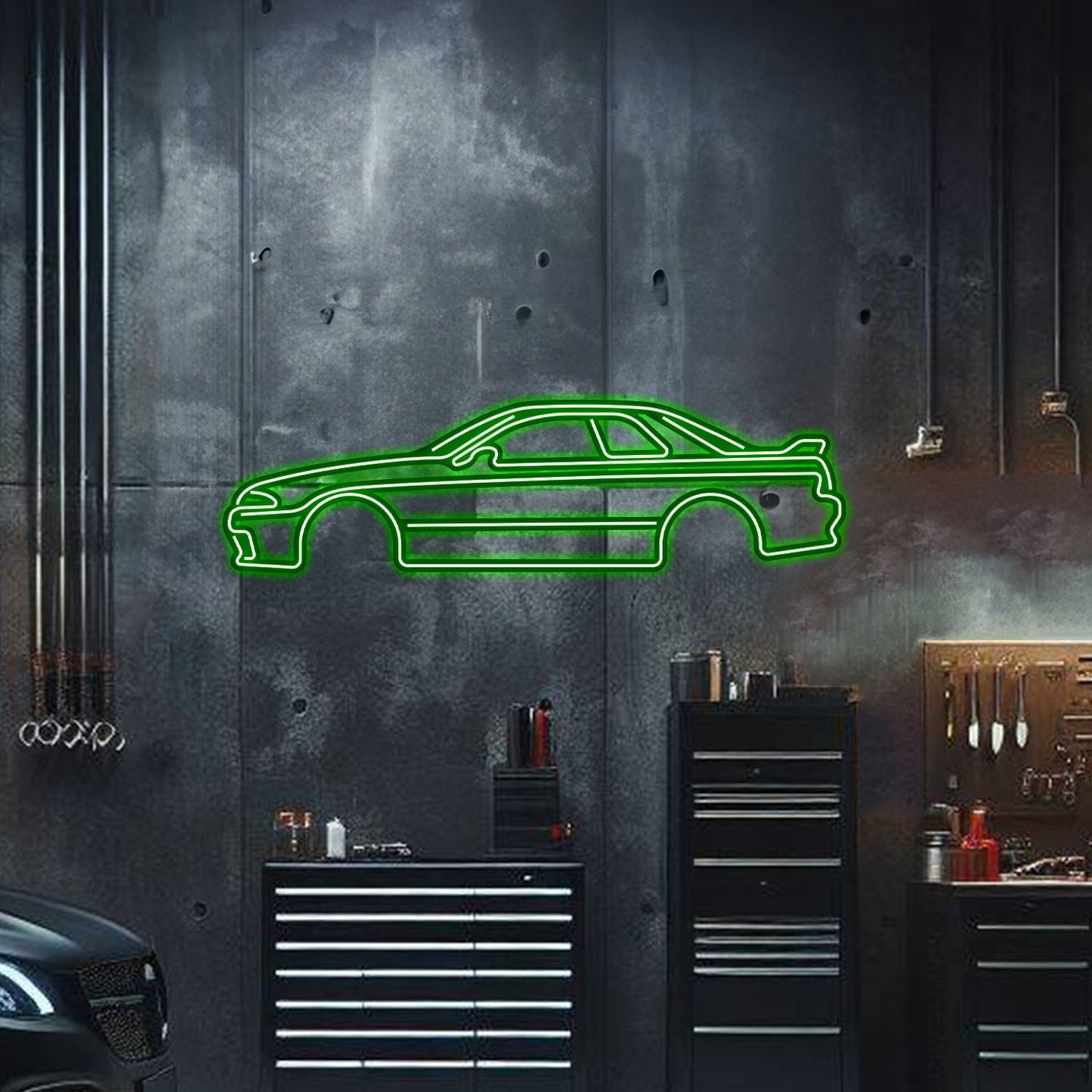 Skyline GT-R R32 Metal Neon Car Wall Art - MTN0035 - MTN0035W99L-MTN0035W120L-MTN0035W140L-MTN0035R99L-MTN0035R120L-  DRIVEN - 4