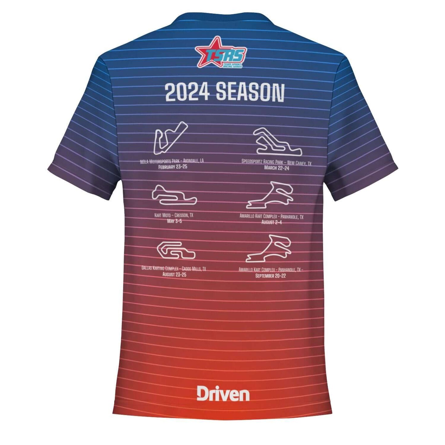 DRIVEN | TSRS '24 | T-Shirt with Pocket - Adult - Red/Blue - | DRIVEN | - SBTP-556900-XS-SBTP-556900-S-SBTP-556900-M-SBTP-556900-L-SBTP-556900-XL-SBTP-556900-2XL-SBTP-556900-3XL-SBTP-556900-4XL