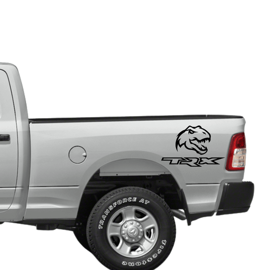 Dodge TRX T-Rex Vinyl Decal Truck Sticker – Sizes 6" to 45" – Weatherproof Dinosaur Graphic for Tailgate or Window - sku-50631866941572-sku-50631866974340-sku-50631867007108-sku-50631867039876-sku-50631867072644-  DRIVEN - 1