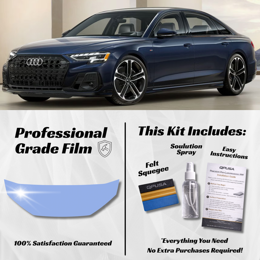 Audi A8 (2022-2026) Partial Hood PPF Protection Kit - Pre-Cut - sku-51605693956228-  DRIVEN - 1
