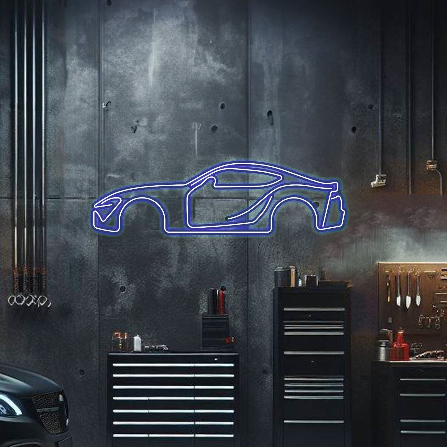 Supra MK5 Metal Neon Car Wall Art - MTN0047 - MTN0047W99L-MTN0047W120L-MTN0047W140L-MTN0047R99L-MTN0047R120L-  DRIVEN - 5