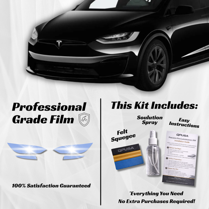 Tesla Model X Headlight PPF Protection Kit - sku-51569906712708-  DRIVEN - 1