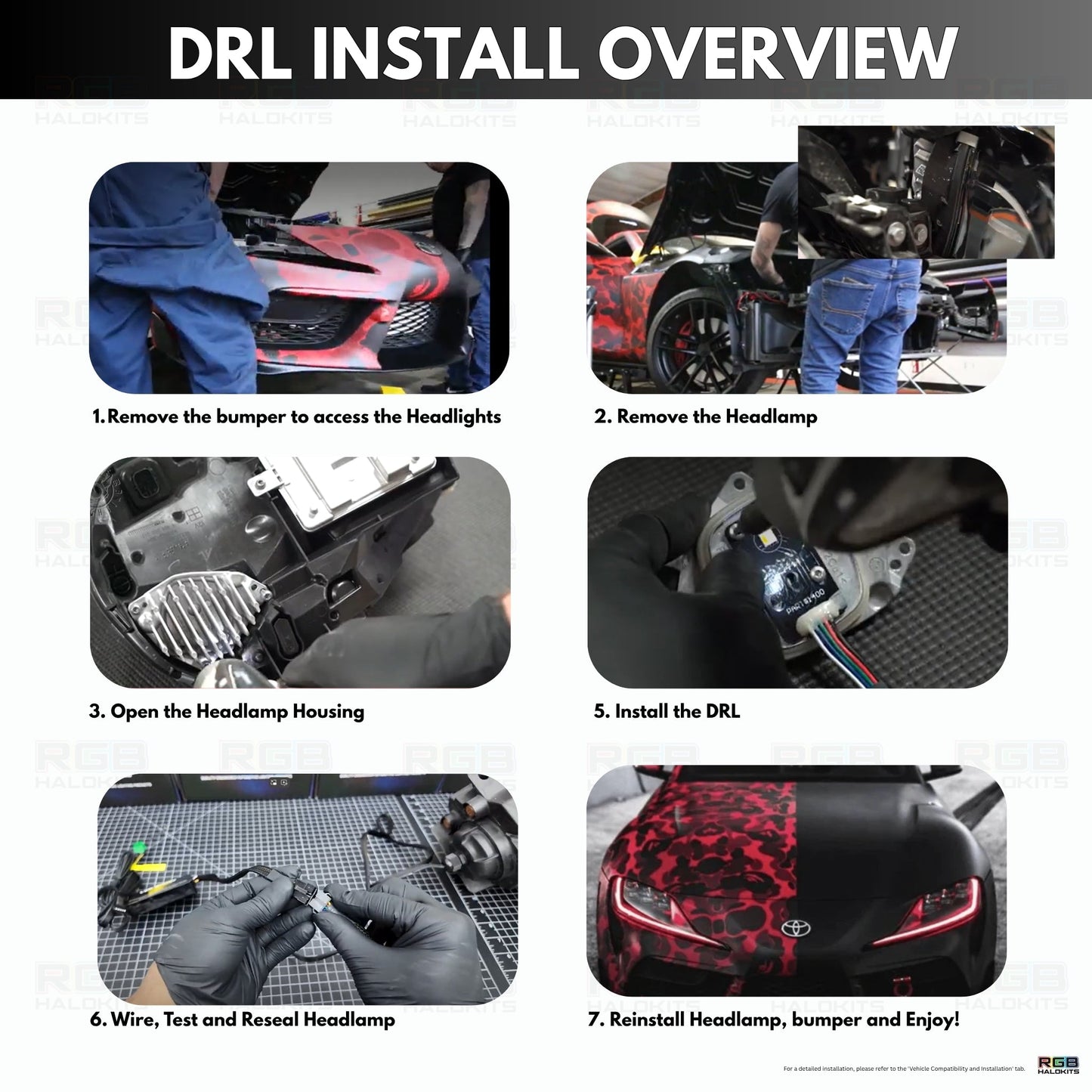 Toyota Supra RGBW DRL boards (2020-2024) - F3 | A11 | P2   - BX1-  DRIVEN - 9