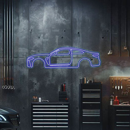 M4 Metal Neon Car Wall Art - MTN0019 - MTN0019W99L-MTN0019W120L-MTN0019W140L-MTN0019R99L-MTN0019R120L-  DRIVEN - 5