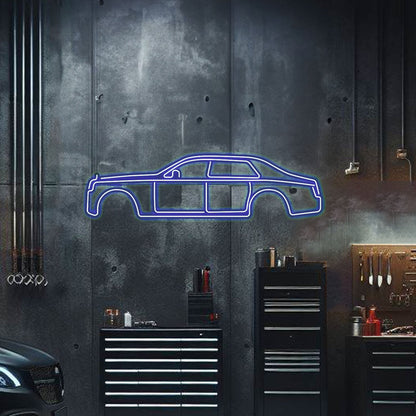 Phantom Metal Neon Car Wall Art - MTN0044 - MTN0044W99L-MTN0044W120L-MTN0044W140L-MTN0044R99L-MTN0044R120L-  DRIVEN - 5