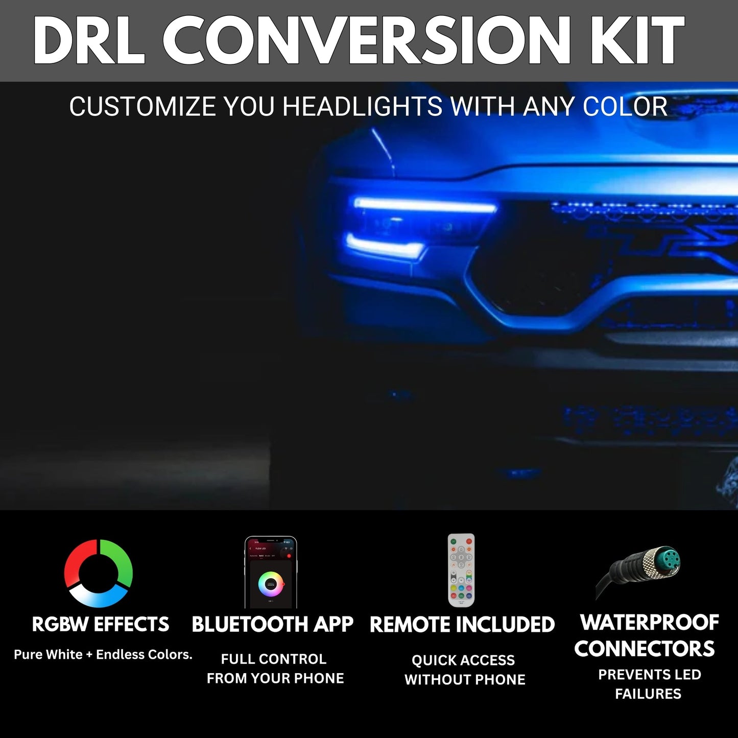 Ram 1500 / TRX RGBW DRL Boards (2019-2024) - G13 | A12 | P2   - BX1-G13 | E1x2 | A12 | P2   - BX3-  DRIVEN - 2