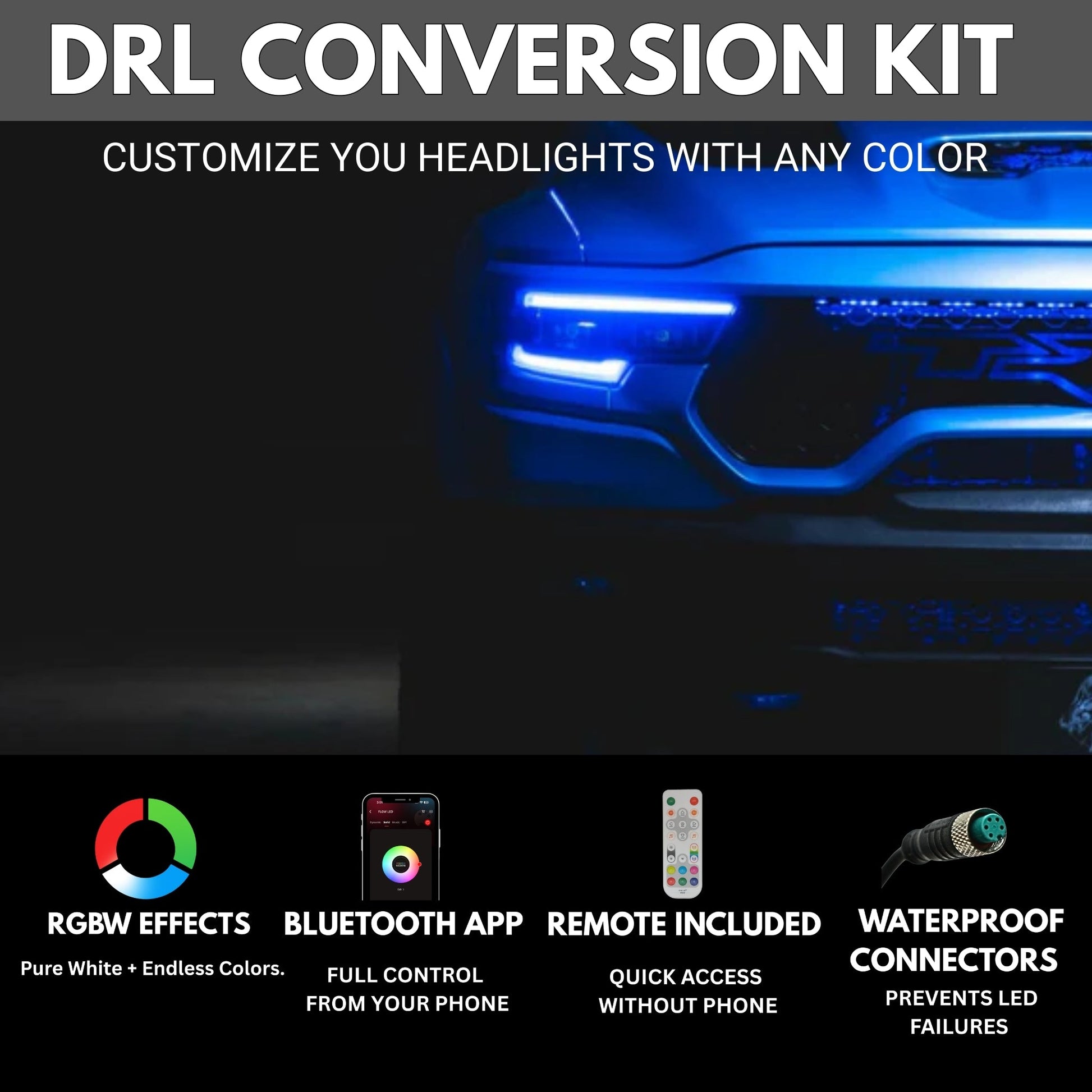 Ram 1500 / TRX RGBW DRL Boards (2019-2024) - G13 | A12 | P2   - BX1-G13 | E1x2 | A12 | P2   - BX3-  DRIVEN - 2