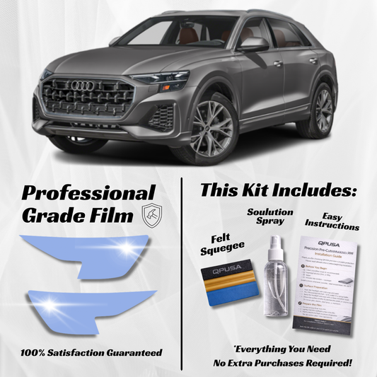 Audi Q8 (2024-2026) Headlight PPF Protection Kit - Pre-Cut - sku-51605760245892-  DRIVEN - 1