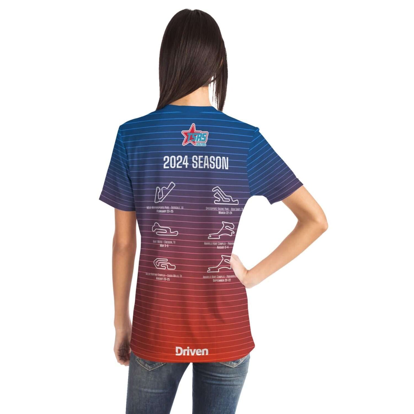 DRIVEN | TSRS '24 | T-Shirt with Pocket - Adult - Red/Blue