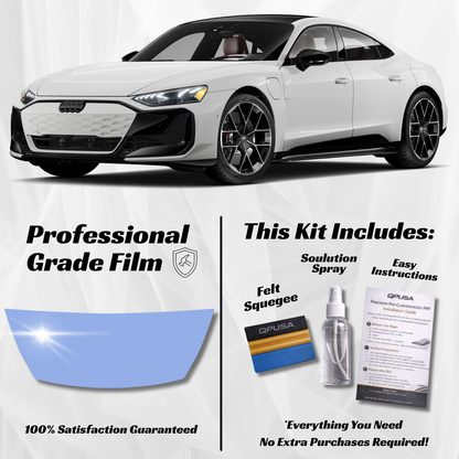 Audi e-tron GT RS Partial Hood PPF Protection Kit - Pre-Cut - sku-51605850718340-  DRIVEN - 1