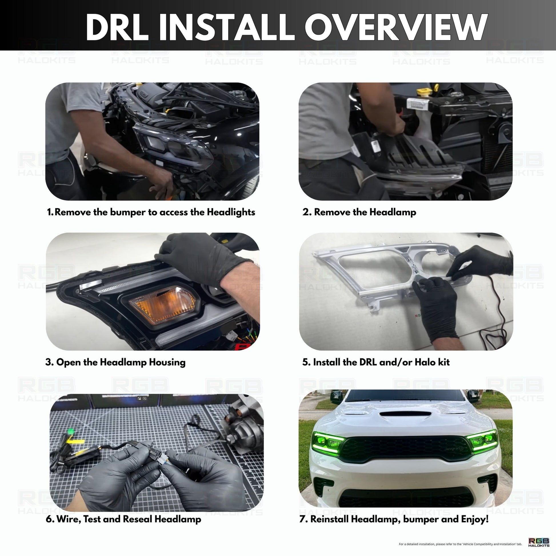 Dodge Durango Multicolor Flow DRL Kit (2021-2026) - G5x2 | A21 | P2   - BX1-G5x2 | E1 | A21 | A11 | P2   - BX4-  DRIVEN - 16