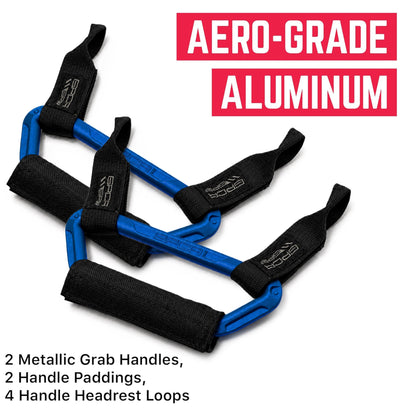 Back Grip PRO Headrest Handles for TESLA S/ 3/ Y - BGX-P2-RED-  DRIVEN - 6