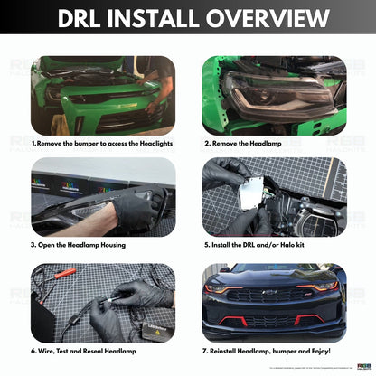 Chevrolet Camaro RS/SS RGBWA DRL Boards (2019-2024) - F11 | A12 | P2   - BX1-F11 | F12 | A12 | P2   - BX3-F11 | E1 | A12 | P2   - BX3-F11 | F12 | E1 | A12 | P2   - BX4-  DRIVEN - 14