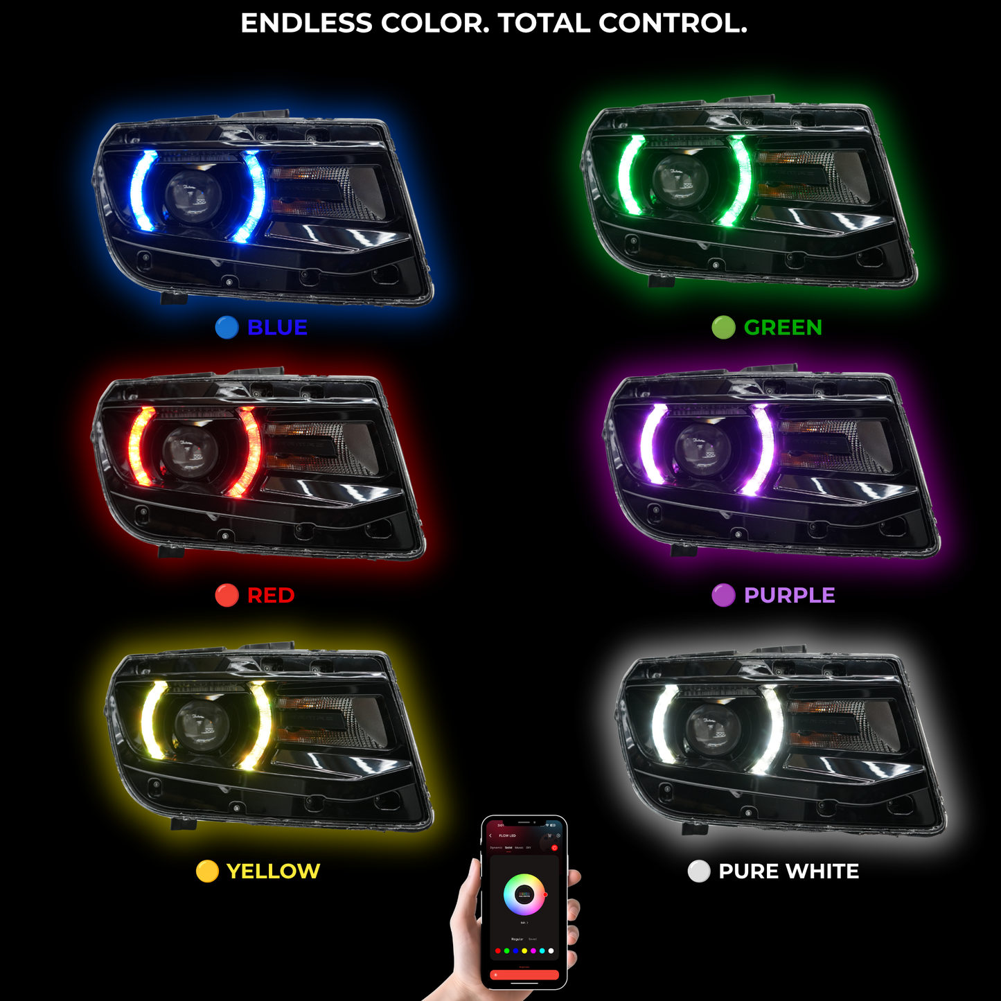 Chevrolet Camaro RS/SS Multicolor DRL Boards (2014-2015) - G1x2 | A19 | P2   - BX1-G1x2 | B10 | B31 | A20 | P2   - BX1-G1x2 | B13 | B34 | A20 | P2   - BX1-G1x2 | B10 | B13 | B31 | B34 | A20 | P2   - BX3-F14 | A12 | P2   - BX1-  DRIVEN - 21