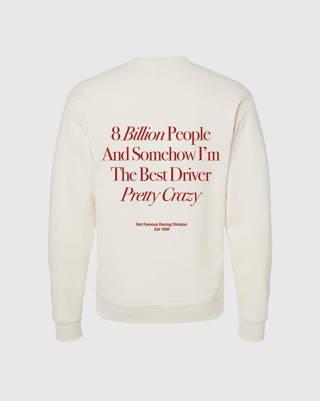 NFRD | 8 Billion Sweatshirt - nfr-8-billion-sweatshirt-bone-s-nfr-8-billion-sweatshirt-bone-m-nfr-8-billion-sweatshirt-bone-l-nfr-8-billion-sweatshirt-bone-xl-nfr-8-billion-sweatshirt-bone-2xl-  DRIVEN - 1