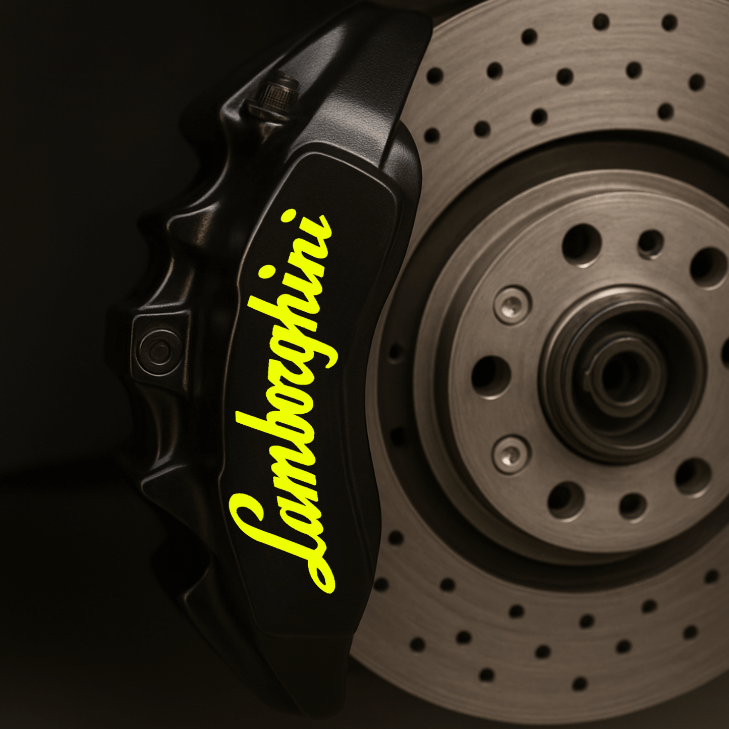 Lamborghini Logo Vinyl Decal for Performance Brake Calipers Kit - sku-50888839725188-sku-50888839757956-sku-50888899887236-sku-50888899920004-sku-50888899952772-  DRIVEN - 3