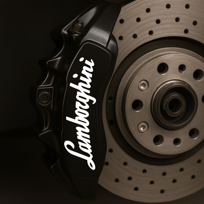 Lamborghini Logo Vinyl Decal for Performance Brake Calipers Kit - sku-50888839725188-sku-50888839757956-sku-50888899887236-sku-50888899920004-sku-50888899952772-  DRIVEN - 4