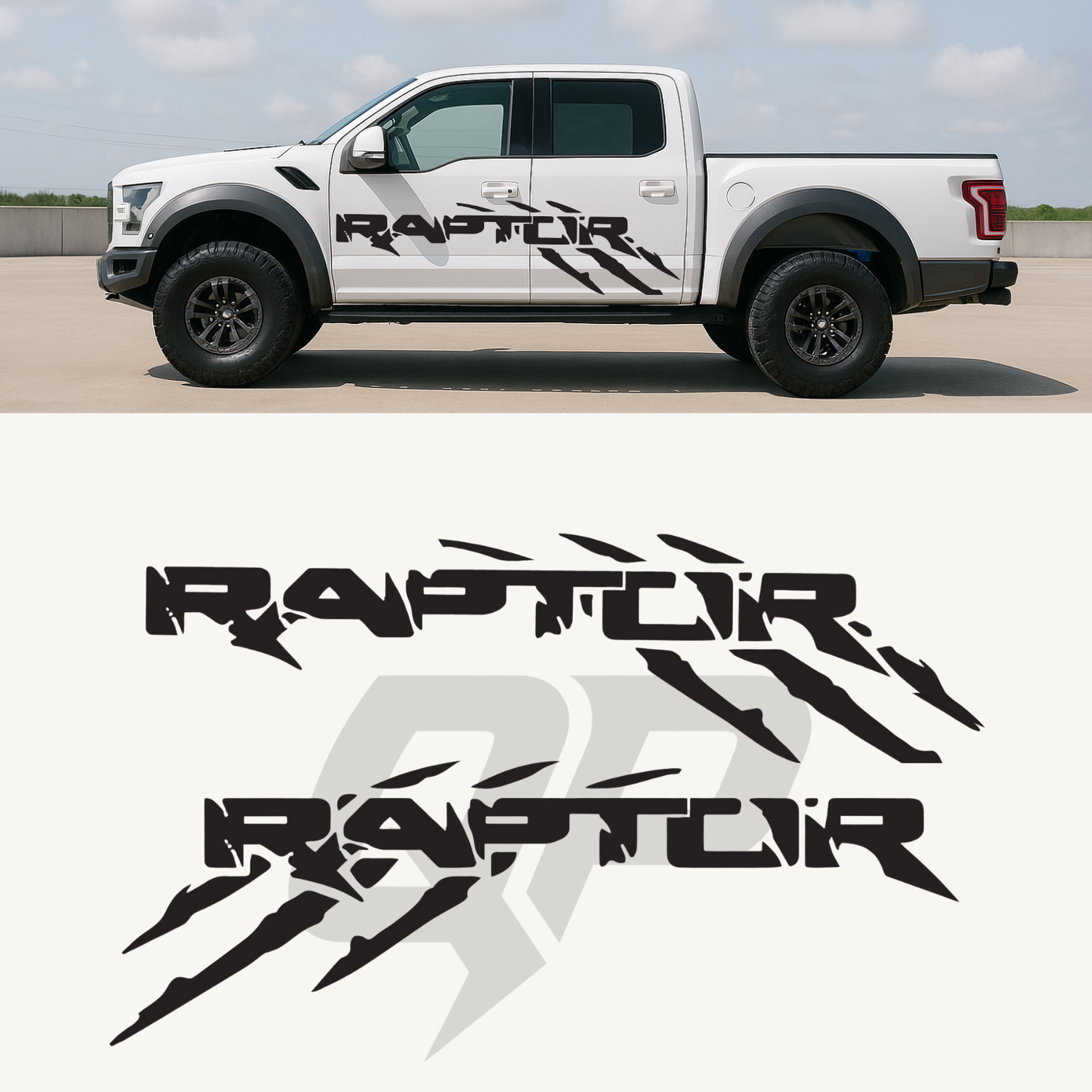 2017–2020 Ford Raptor Full Side Graphic Kit Set - sku-51308187320452-sku-51308187353220-sku-51308187385988-sku-51308187418756-sku-51308187451524-  DRIVEN - 1