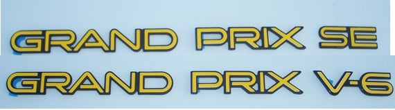 Door Badge Overlay Decals - 88-96 Grand Prix - PO:GP:G5:GP-B-01-PO:GP:G5:GP-B-02-PO:GP:G5:GP-B-03-PO:GP:G5:GP-B-04-PO:GP:G5:GP-B-05-  DRIVEN - 1