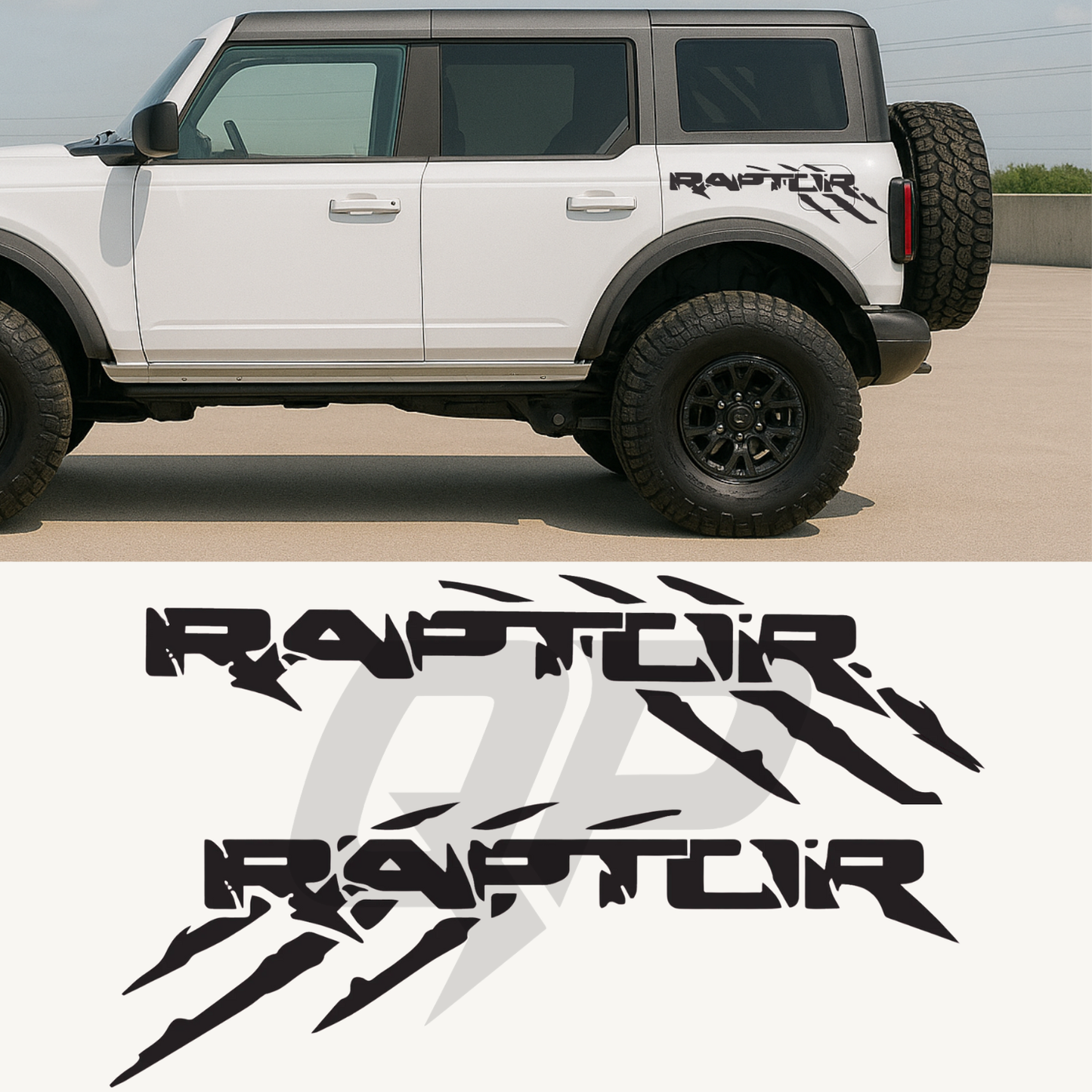 Ford Bronco Raptor Fender Decal Set - sku-51308188041348-sku-51308188074116-sku-51308188106884-sku-51308188139652-sku-51308188172420-  DRIVEN - 1